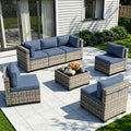 Outdoor PE Wicker Rattan Modular Patio Sectional Sofa Set