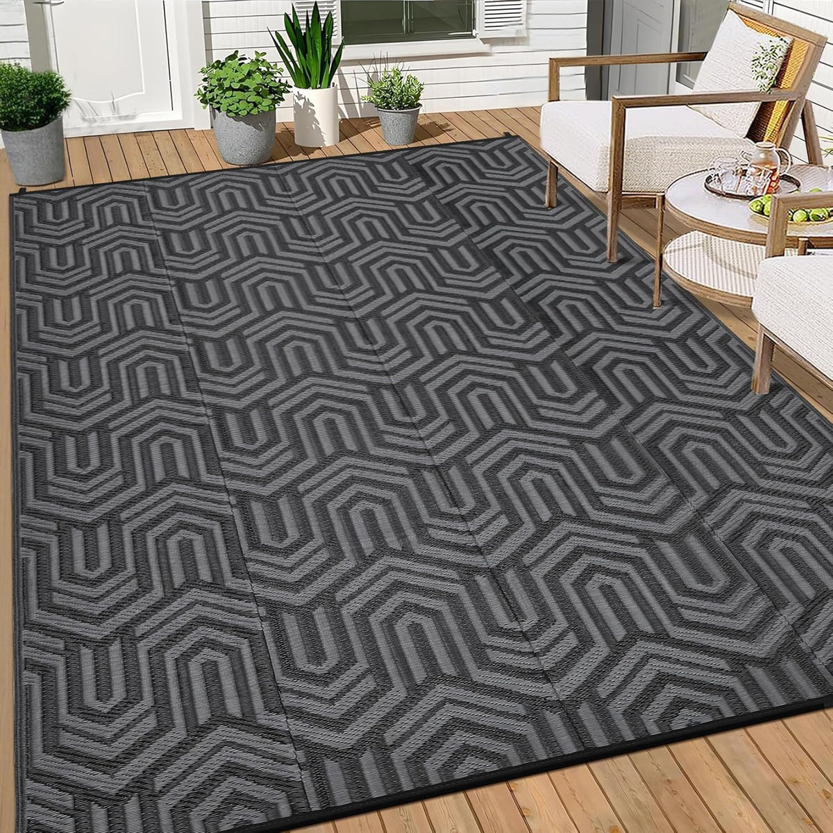 Outdoor Rug 9X18 Ft Extra Large Waterproof Reversible Patio Mat