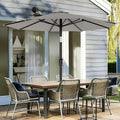 9FT Patio Umbrella Outdoor Table Umbrella Tilt Crank UV Resistant Pool Shade