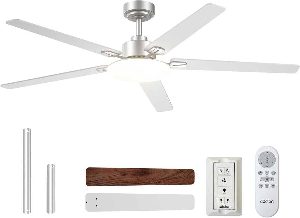 60 Inch Ceiling Fans with Lights and Remote Control, Wall Switch