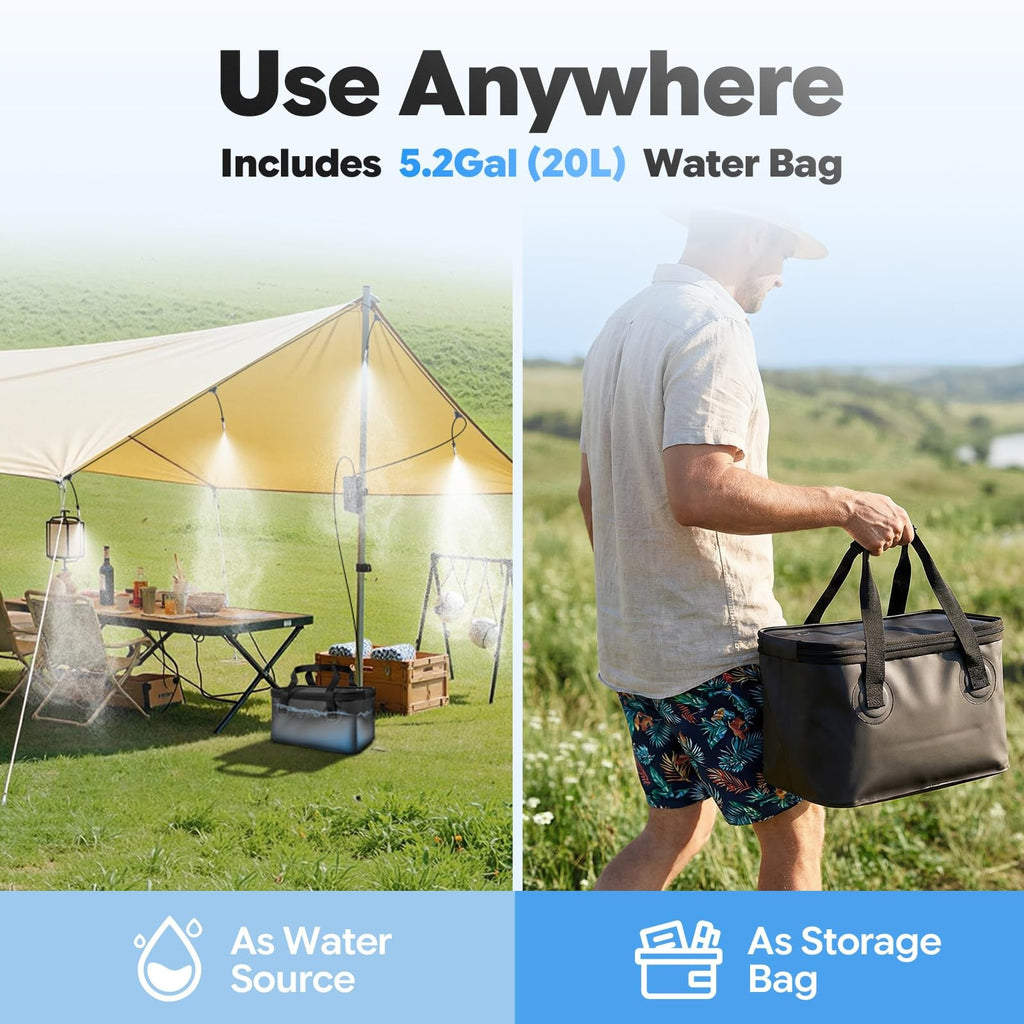 Portable Misting System, 12,000Mah Pump