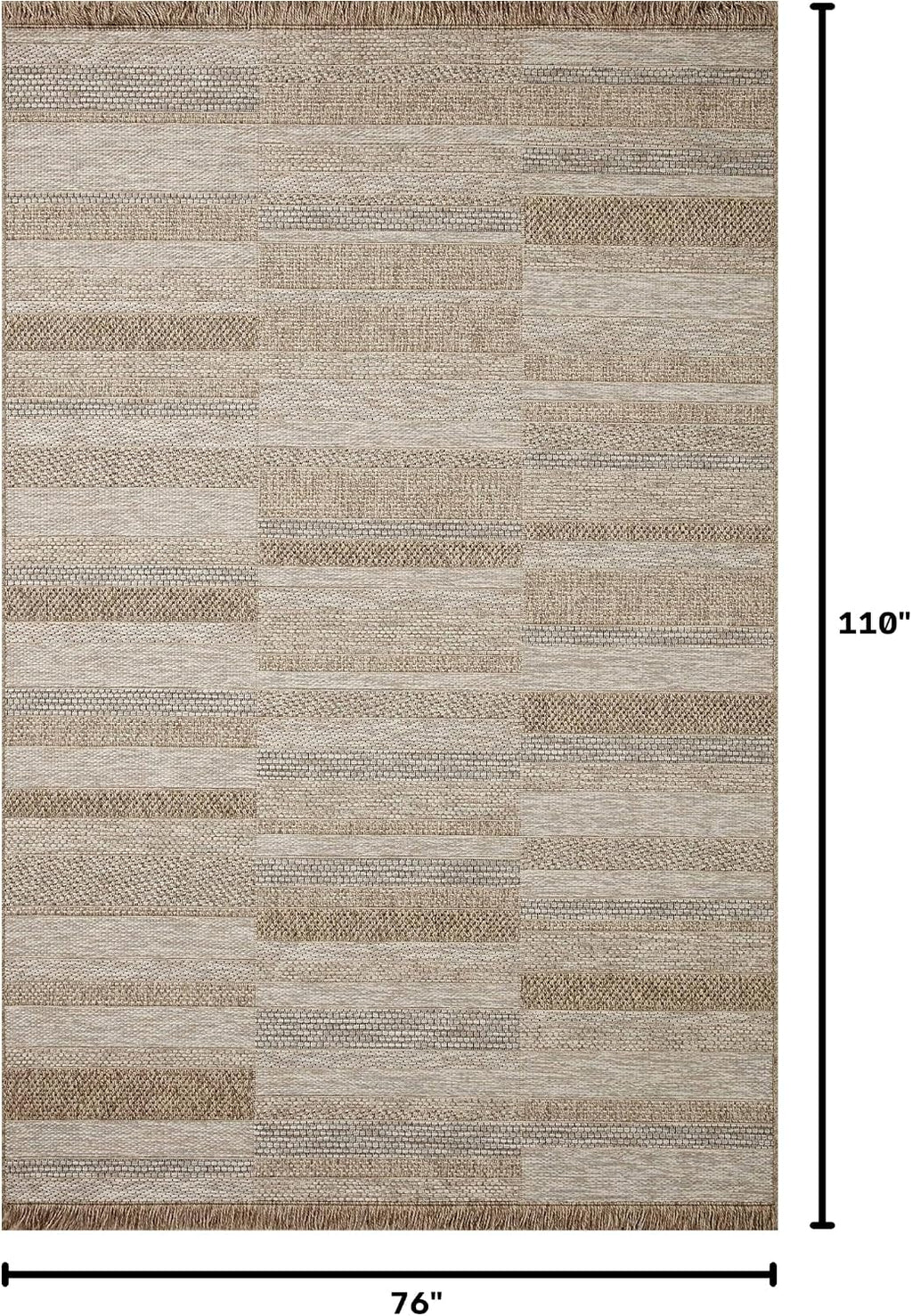 Loloi Dawn Natural 6'-4" X 9'-2" Area Rug