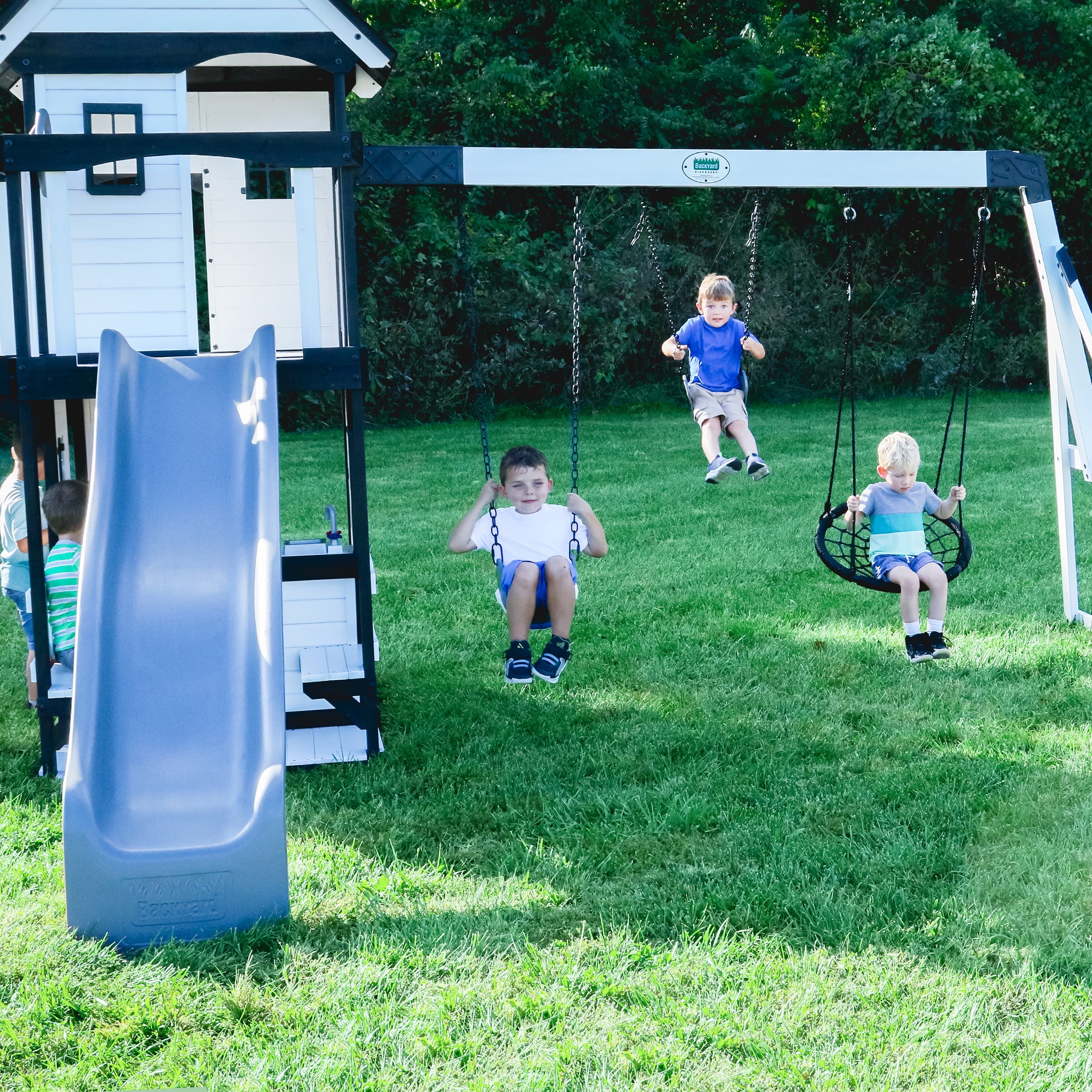 Canyon Creek Swing Set - White