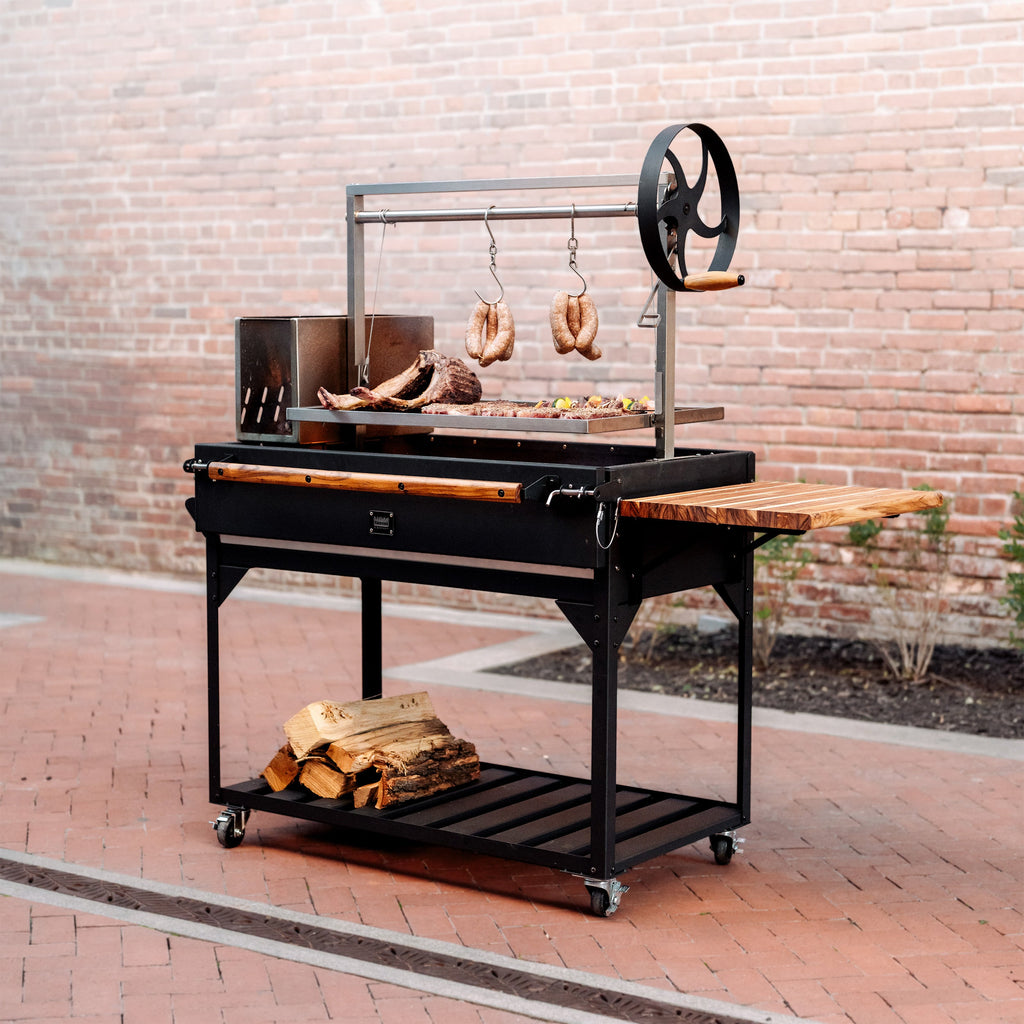 Argentine/Santa Maria BBQ Grill w/ Wood Fire & Charcoal