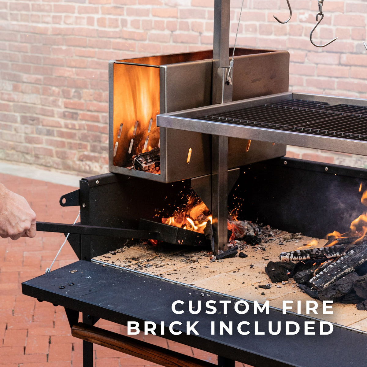 Argentine/Santa Maria BBQ Grill w/ Wood Fire & Charcoal
