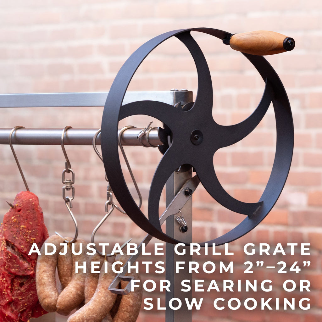 Argentine/Santa Maria BBQ Grill w/ Wood Fire & Charcoal