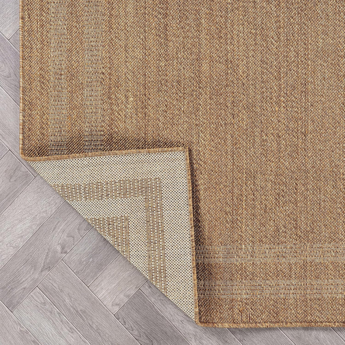 Modern Stripe Indoor Outdoor Runner Rug Sand/Natural 2'3" X 6'