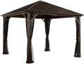 Outdoor 10' X 12' Dakota Hardtop Gazebo Outdoor Sun Shelter