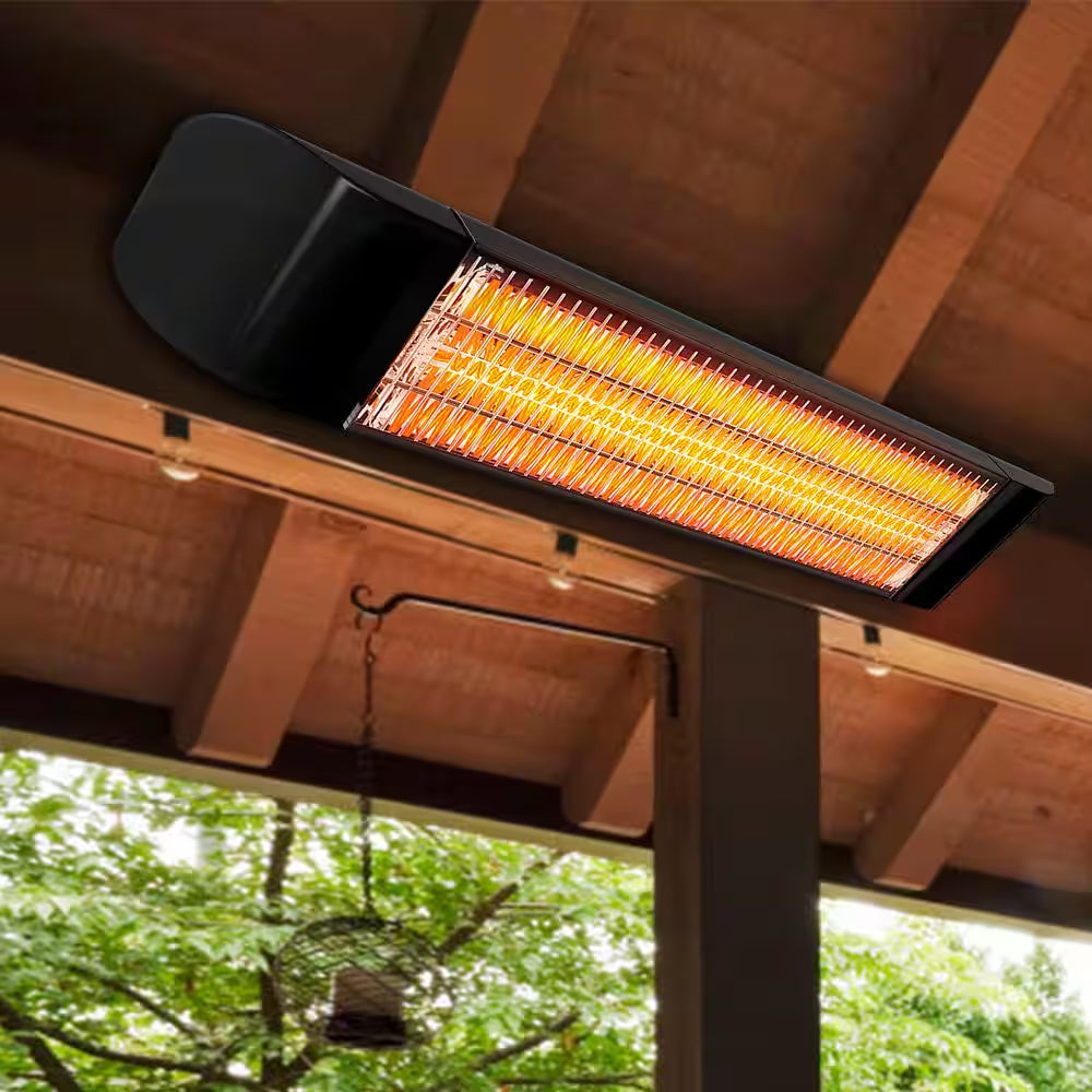 Electric Outdoor Heater, Wall/Ceiling/Tripod Infrared Patio Heater Warmer for Outdoor Indoor Use, 1500W, CSA Certificate