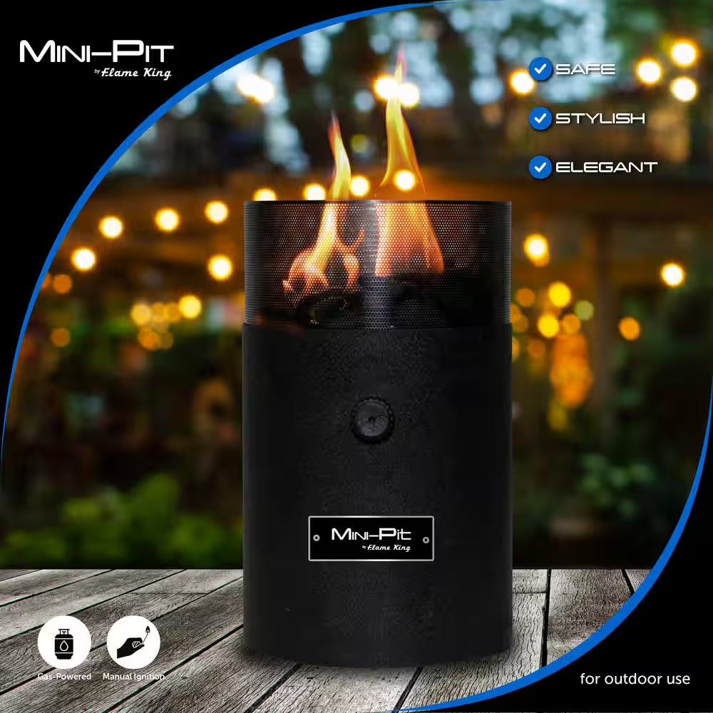 Smokeless Outdoor Mini Tabletop Fire Bowl Pit Dual Fuel Propane and Butane