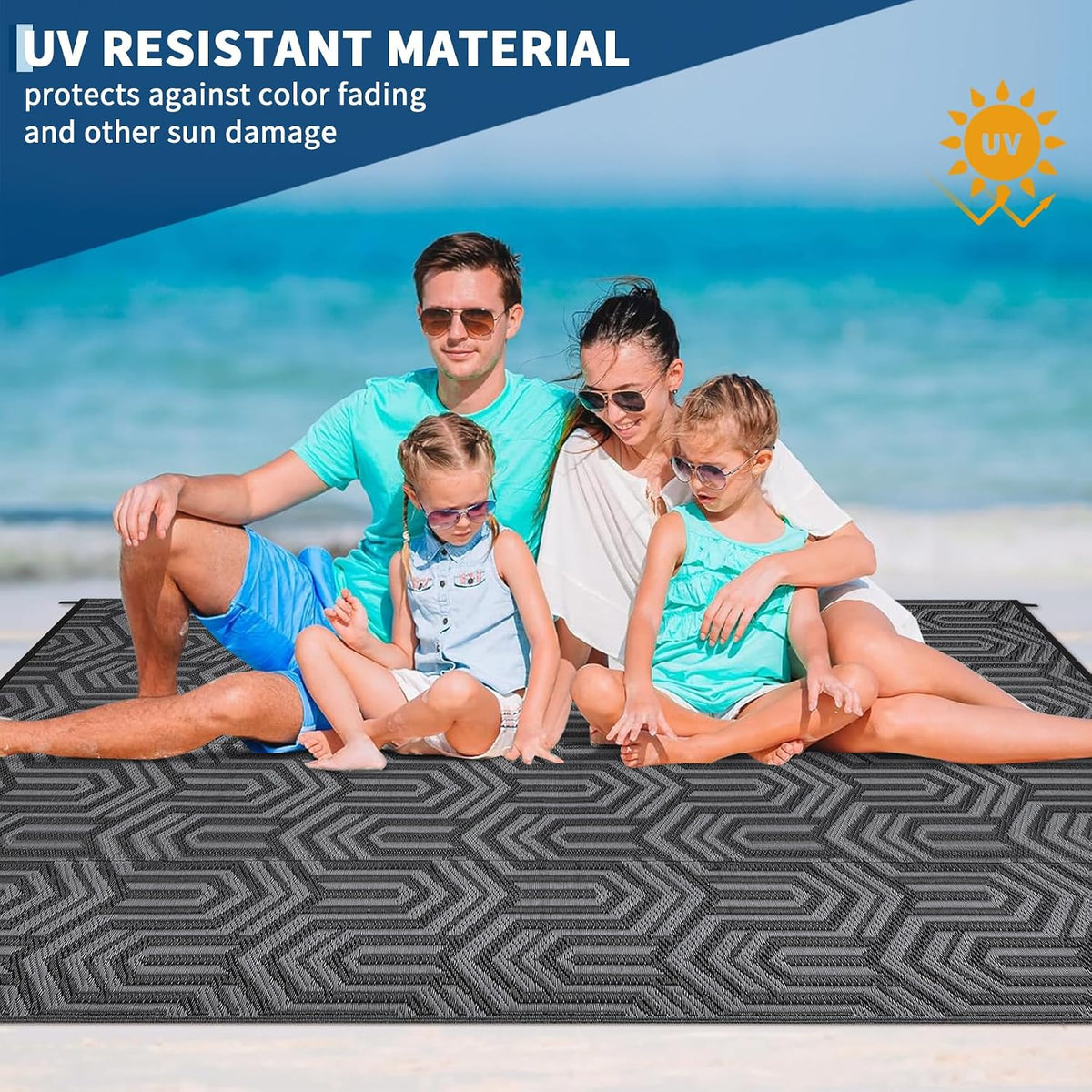 Outdoor Rug 9X18 Ft Extra Large Waterproof Reversible Patio Mat