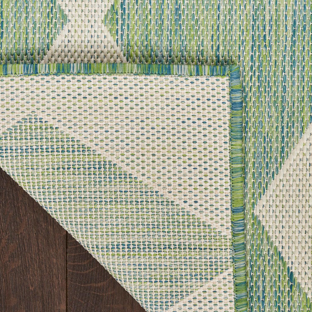 Home Positano Blue Green 9' X 12' Area Rug - Easy Clean, Non Shedding, Bed Room, Living Room, Dining Room, Kitchen (9' X 12')