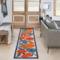 Home Aloha Multicolor 2'3" X 8' Area Rug - Easy Clean, Non Shedding, Bed Room, Living Room, Dining Room, Kitchen (8' Runner)