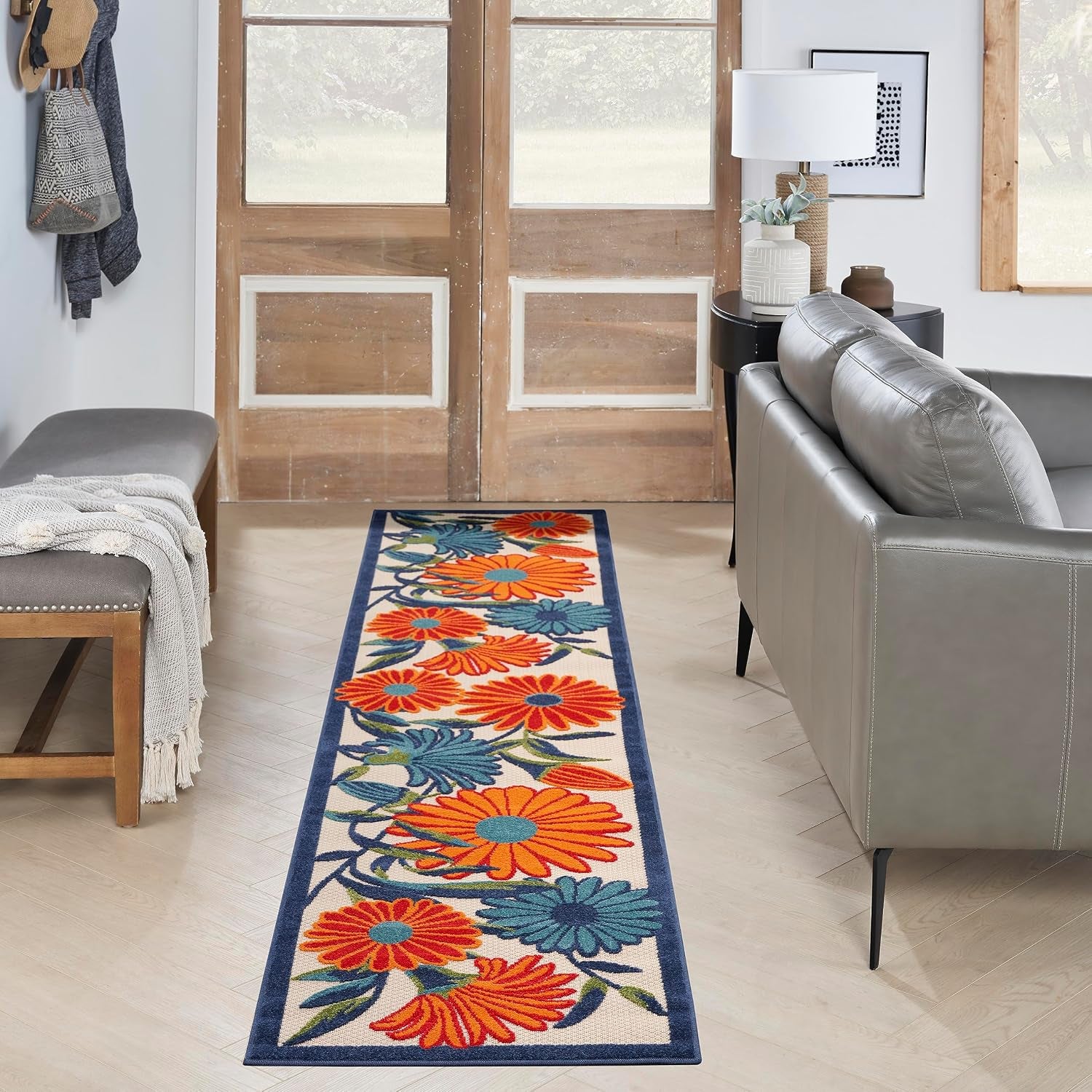 Home Aloha Multicolor 2'3" X 8' Area Rug - Easy Clean, Non Shedding, Bed Room, Living Room, Dining Room, Kitchen (8' Runner)