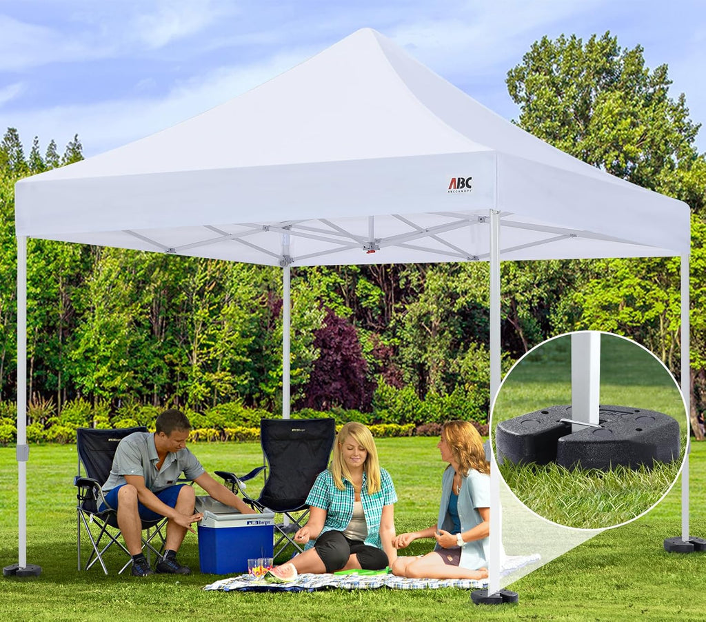 Easy Canopy Weights with Lock Design for Wind Resistance, No Sliding, Stably Secure Tents, Canopies, and Umbrellas at Outdoor Events, 4Pack (30LB)