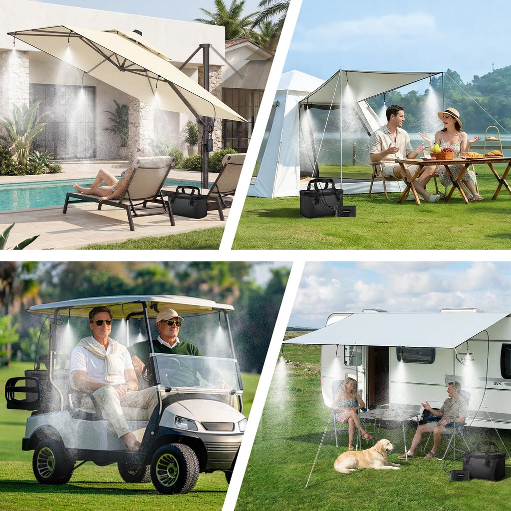 Portable Misting System, 12,000Mah Pump