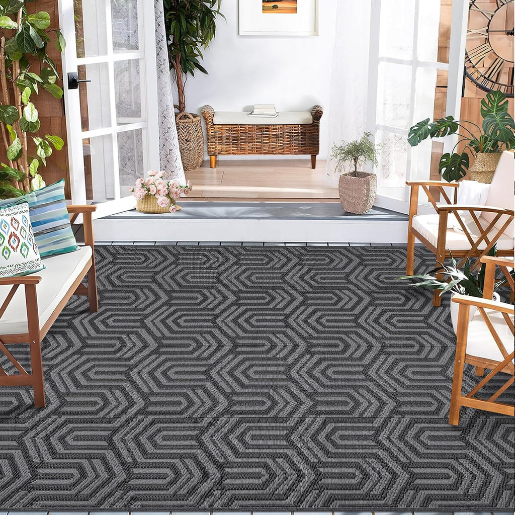 Outdoor Rug 9X18 Ft Extra Large Waterproof Reversible Patio Mat