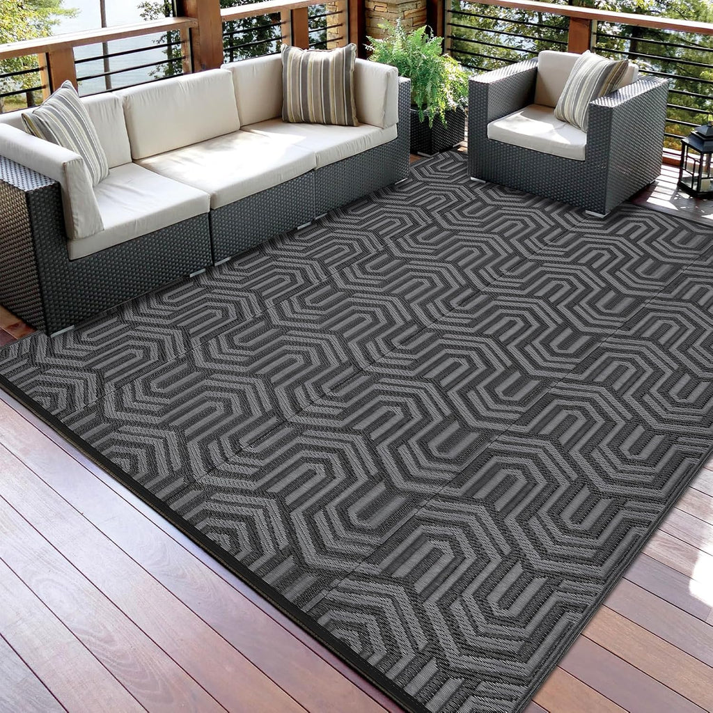 Outdoor Rug 9X18 Ft Extra Large Waterproof Reversible Patio Mat