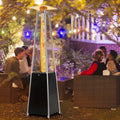 Patio Heater, 48000 BTU Outdoor Pyramid Patio Heater for Outdoor Use, Black