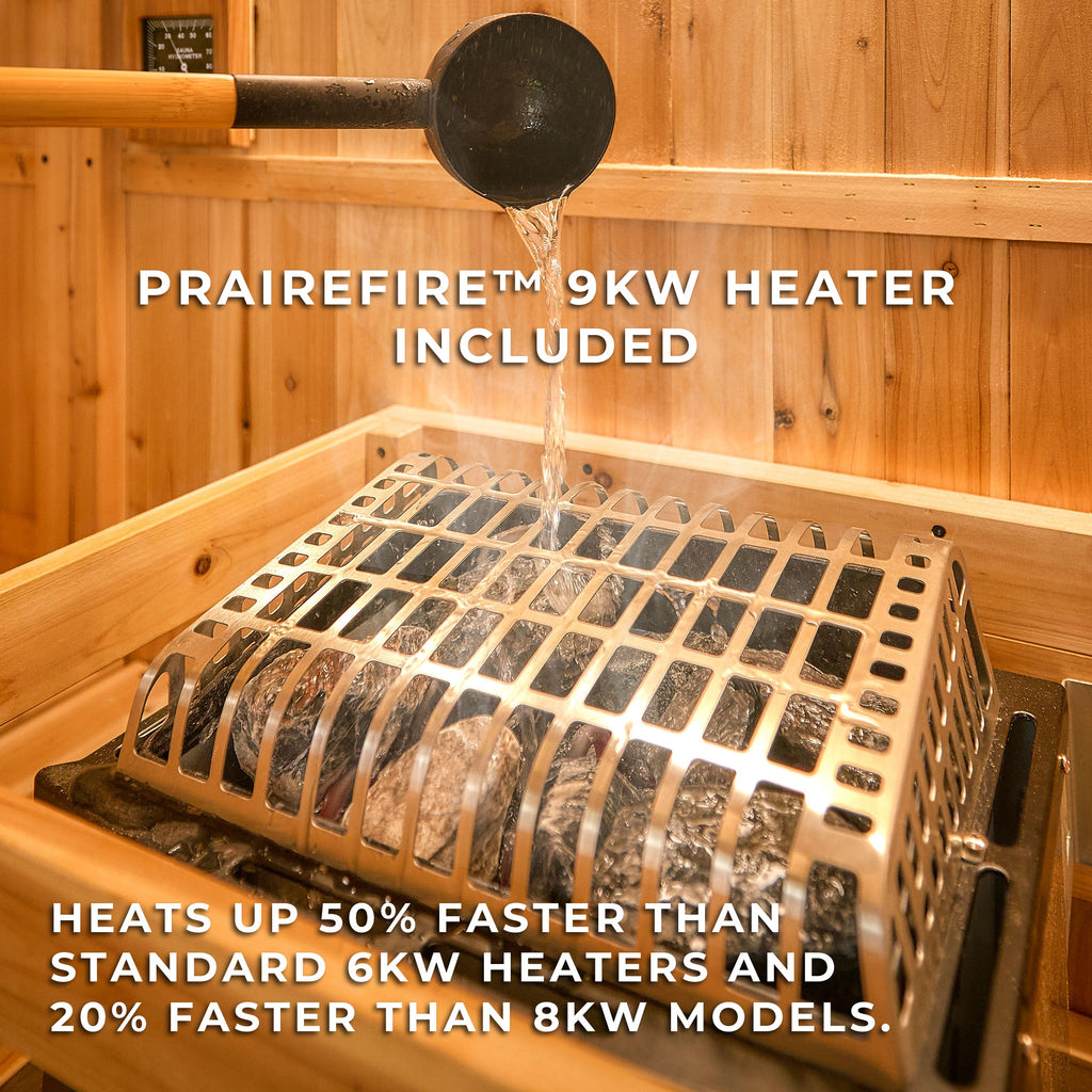 Paxton Outdoor Barrel Sauna - 2-4 Person