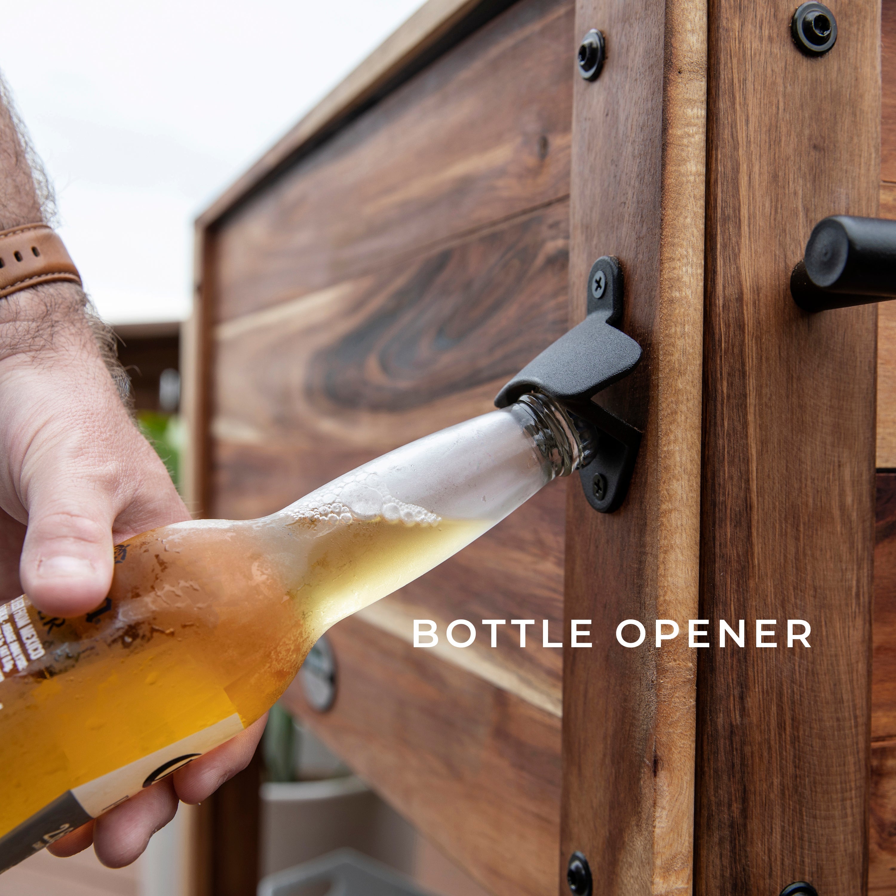 100 Quart Patio Cooler - Acacia