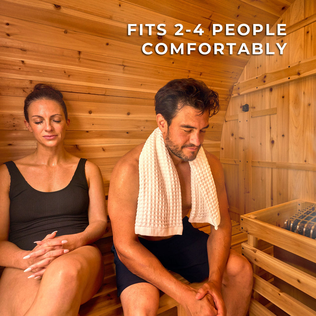 Paxton Outdoor Barrel Sauna - 2-4 Person