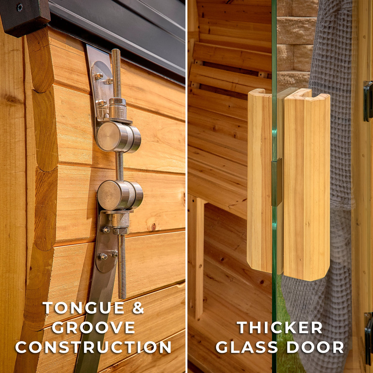 Paxton Outdoor Barrel Sauna - 2-4 Person