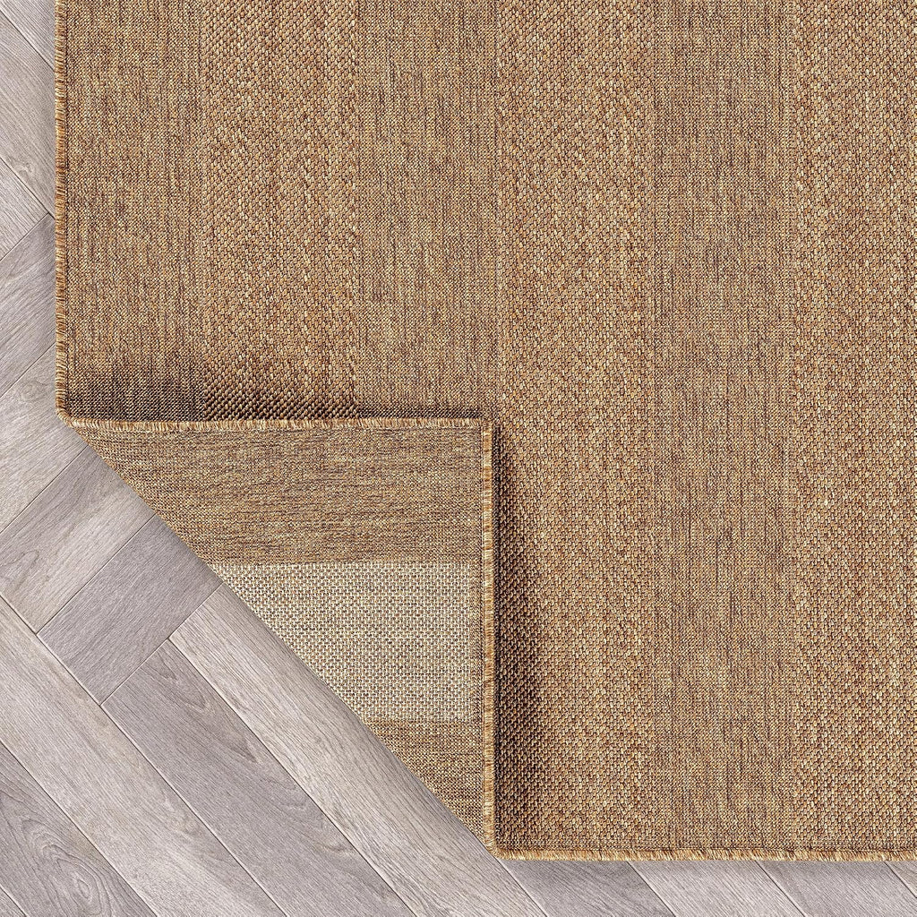 Modern Striped Indoor Outdoor Rug Natural/Jute 4' X 6'