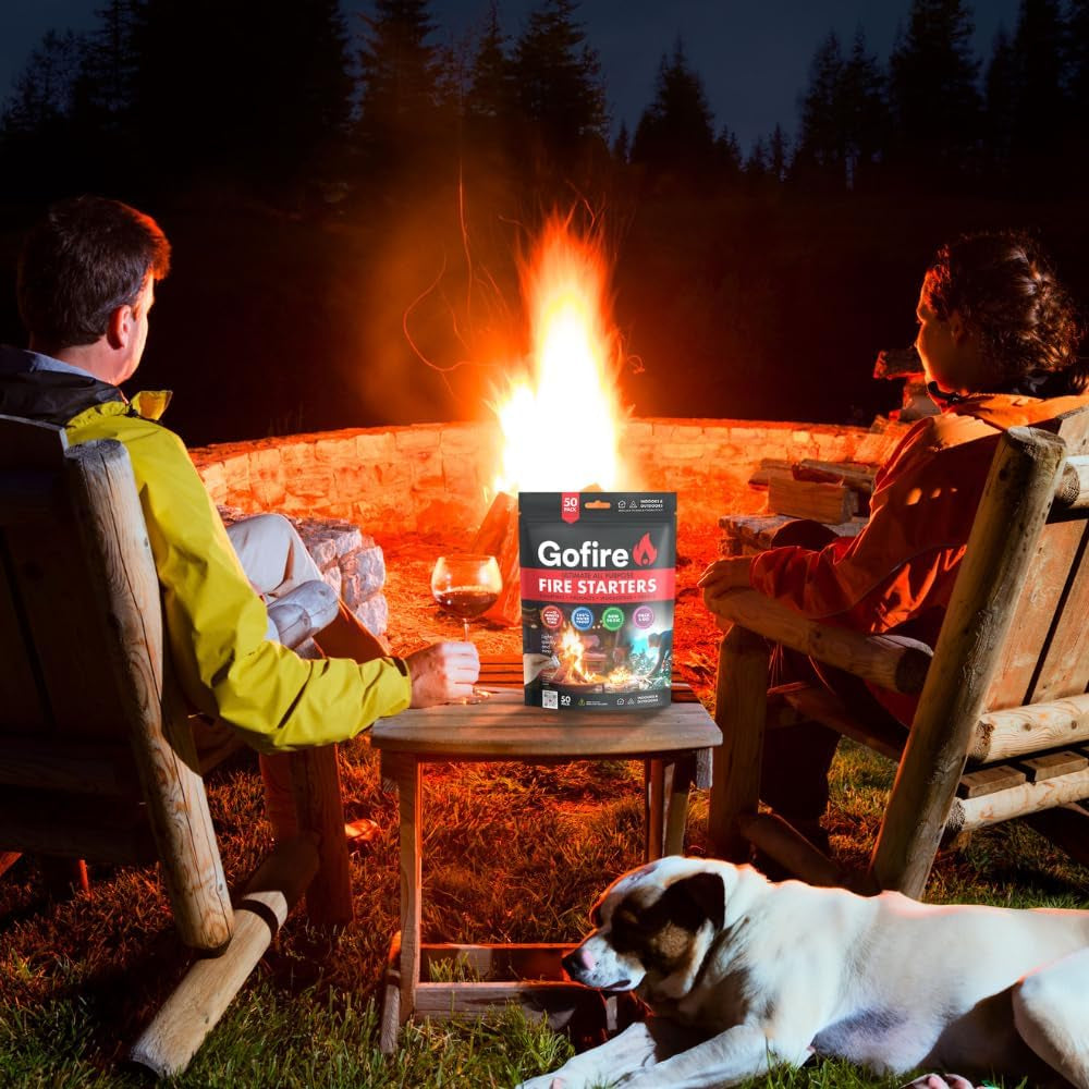 Fire Starters for Camping, Fireplace & Fire Pit, 100 Pack