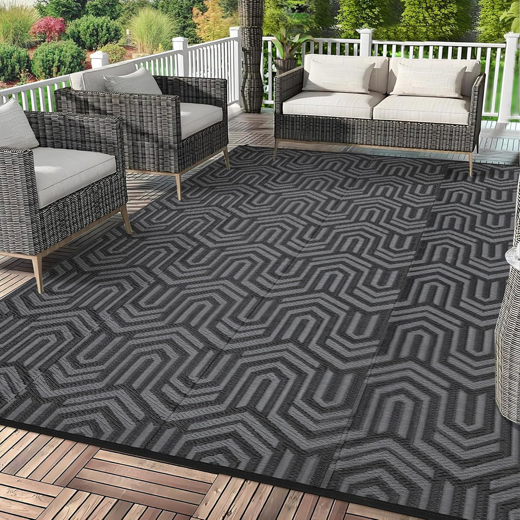 Outdoor Rug 9X18 Ft Extra Large Waterproof Reversible Patio Mat