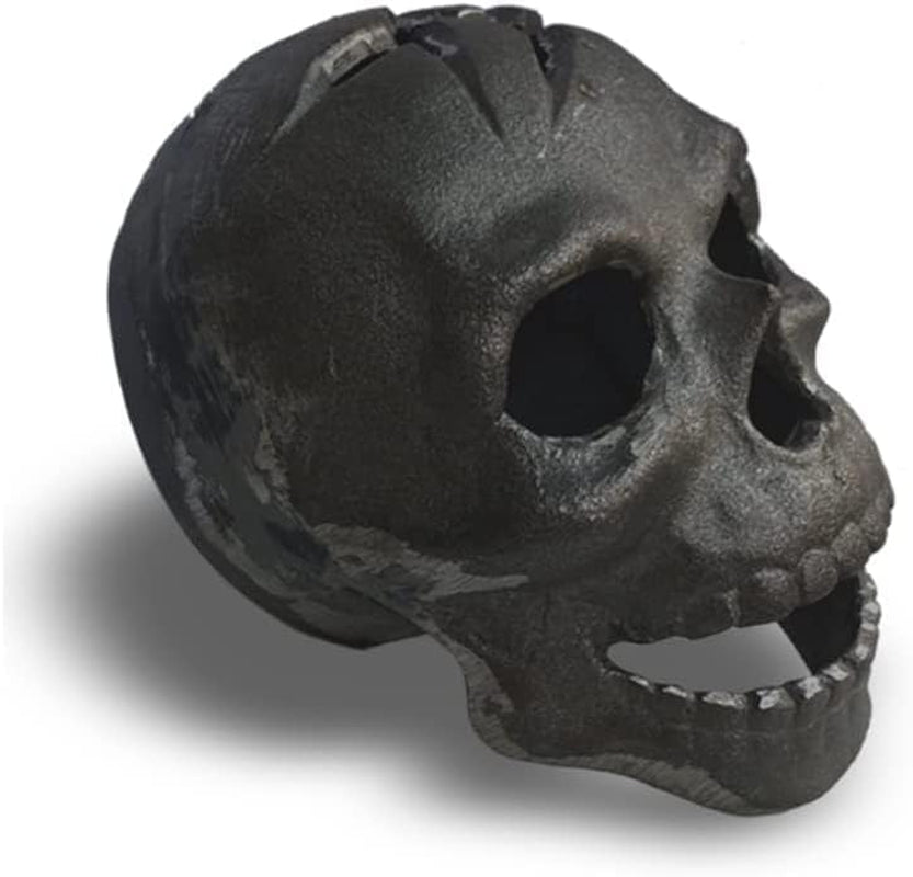 Fire Pit Skull, Metal Skull Fire Log for Halloween Decor