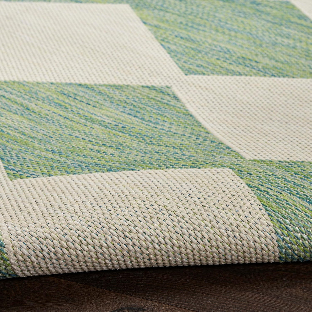 Home Positano Blue Green 9' X 12' Area Rug - Easy Clean, Non Shedding, Bed Room, Living Room, Dining Room, Kitchen (9' X 12')