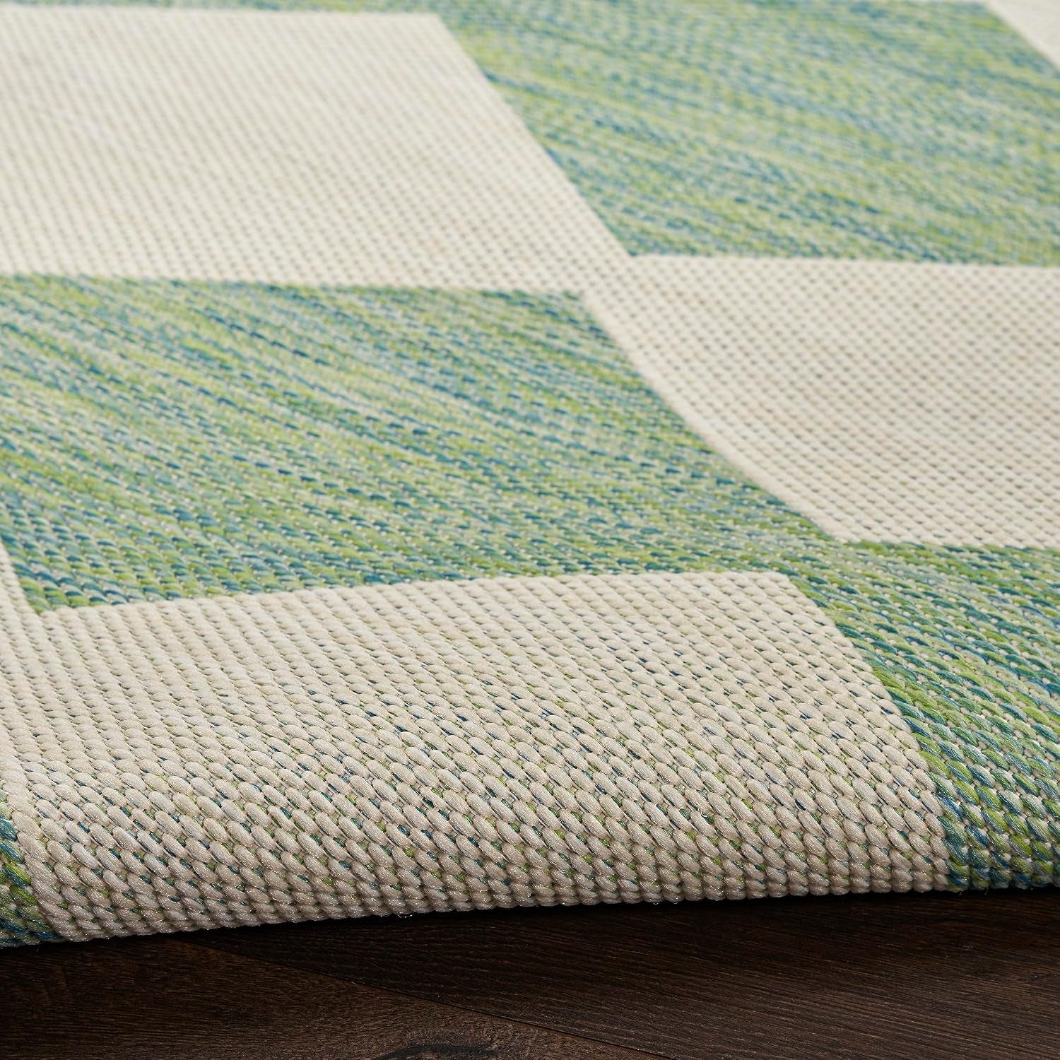 Home Positano Blue Green 9' X 12' Area Rug - Easy Clean, Non Shedding, Bed Room, Living Room, Dining Room, Kitchen (9' X 12')