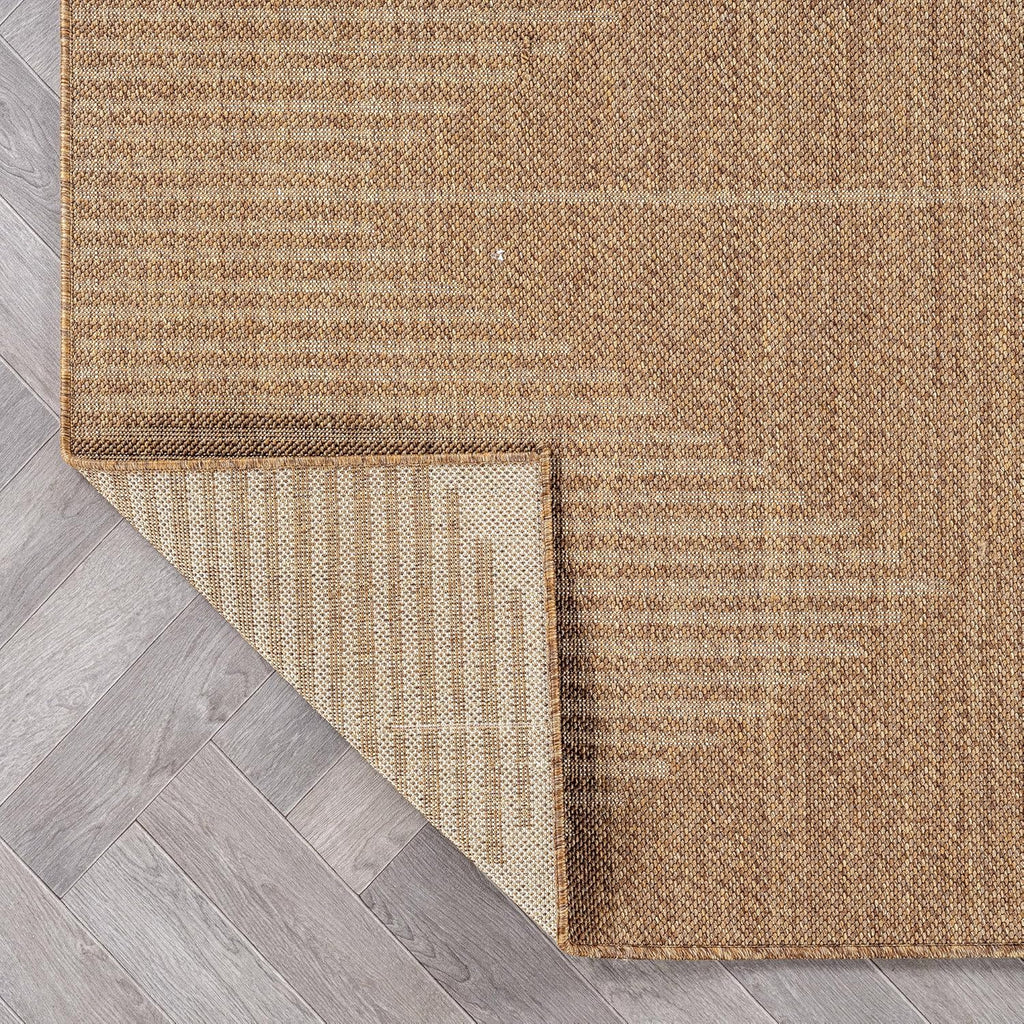 Modern Geometric Indoor Outdoor Rug Sand/Natural 7'10" X 10'