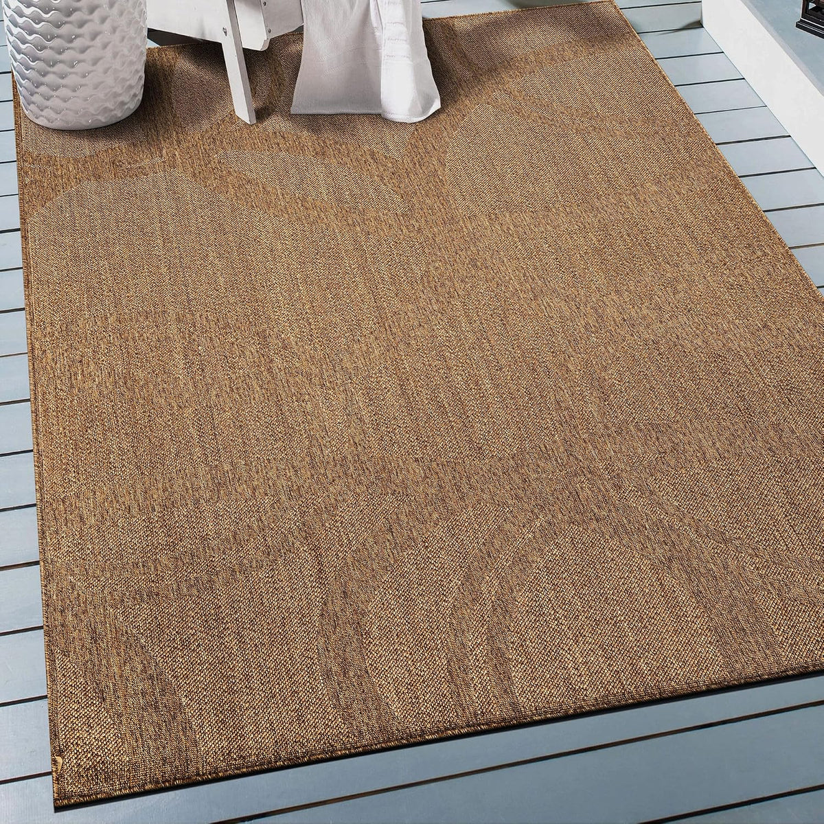Transitional Indoor Outdoor Rug Natural/Jute 4' X 6'