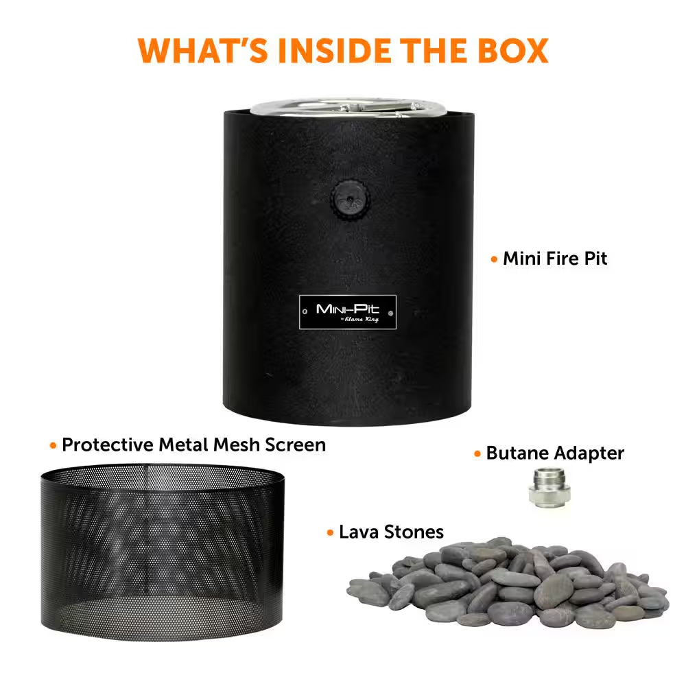 Smokeless Outdoor Mini Tabletop Fire Bowl Pit Dual Fuel Propane and Butane