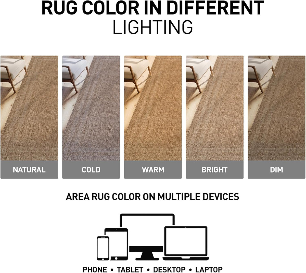 Modern Stripe Indoor Outdoor Runner Rug Sand/Natural 2'3" X 6'