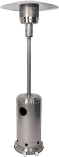 Stainless Steel Outdoor Heaters for Patio, LP Propane Heater Standing with Anti-Tilt Switch for Garden Wedding Party (Silver)