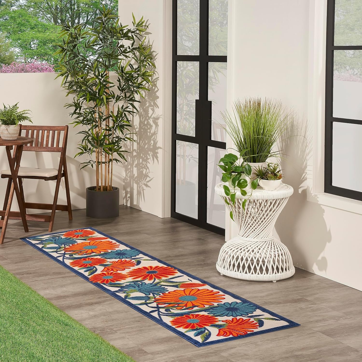 Home Aloha Multicolor 2'3" X 8' Area Rug - Easy Clean, Non Shedding, Bed Room, Living Room, Dining Room, Kitchen (8' Runner)