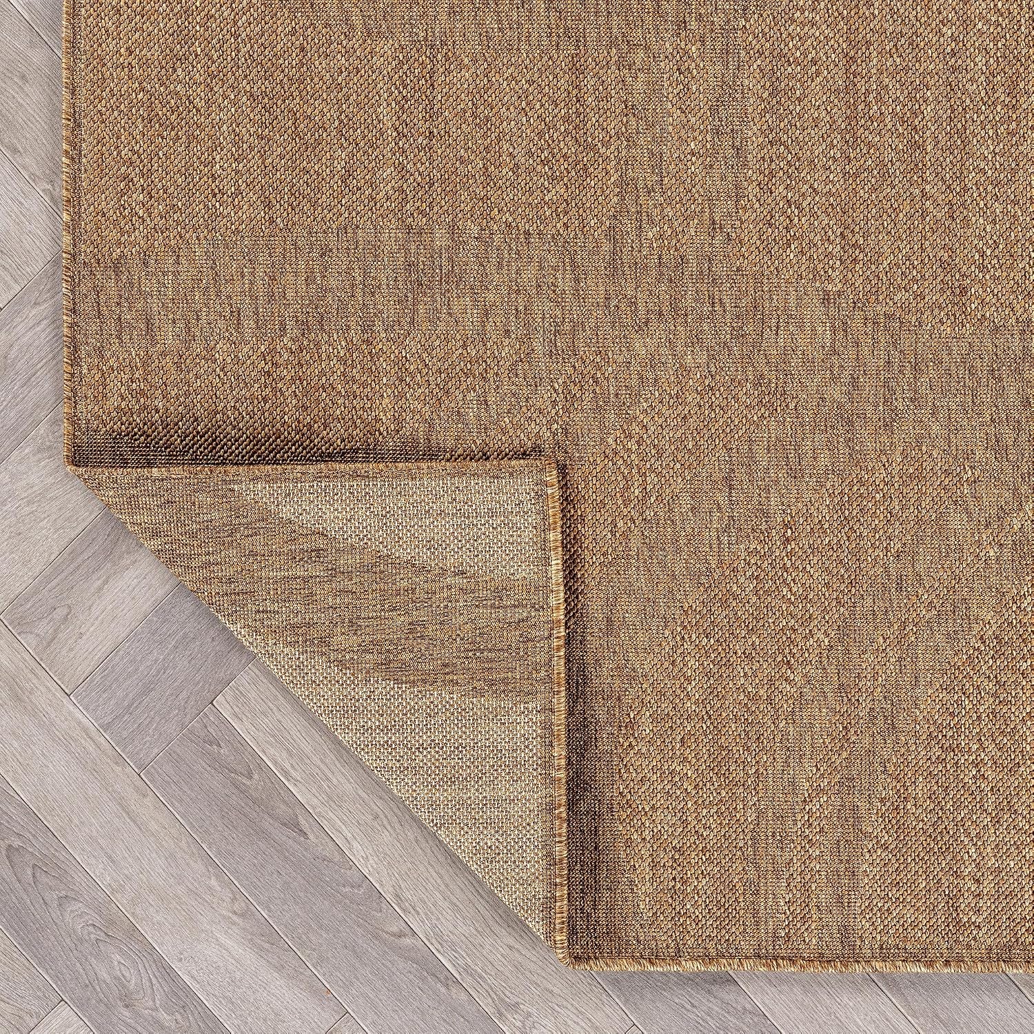 Transitional Indoor Outdoor Rug Natural/Jute 4' X 6'