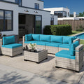 Outdoor Patio Furniture Set PE Wicker Rattan Outdoor Sectional Sofa
