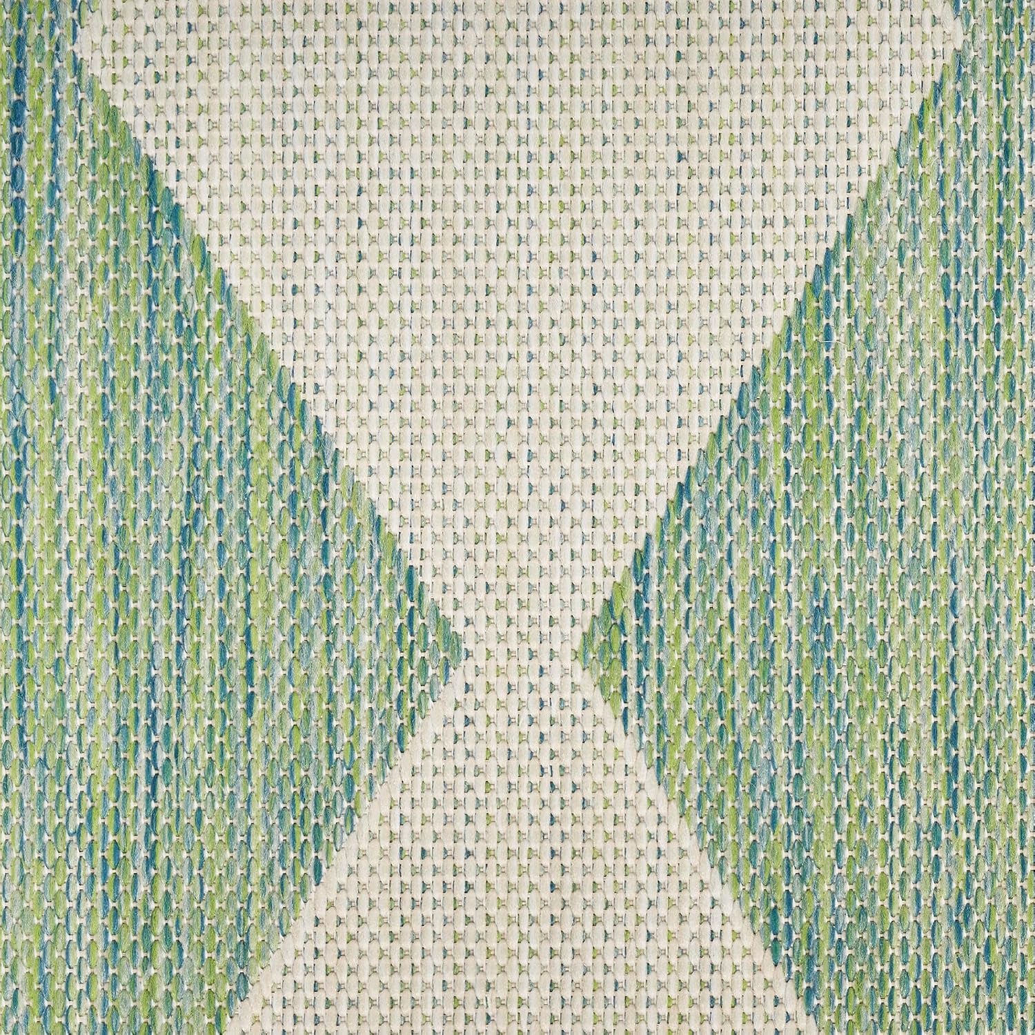 Home Positano Blue Green 9' X 12' Area Rug - Easy Clean, Non Shedding, Bed Room, Living Room, Dining Room, Kitchen (9' X 12')