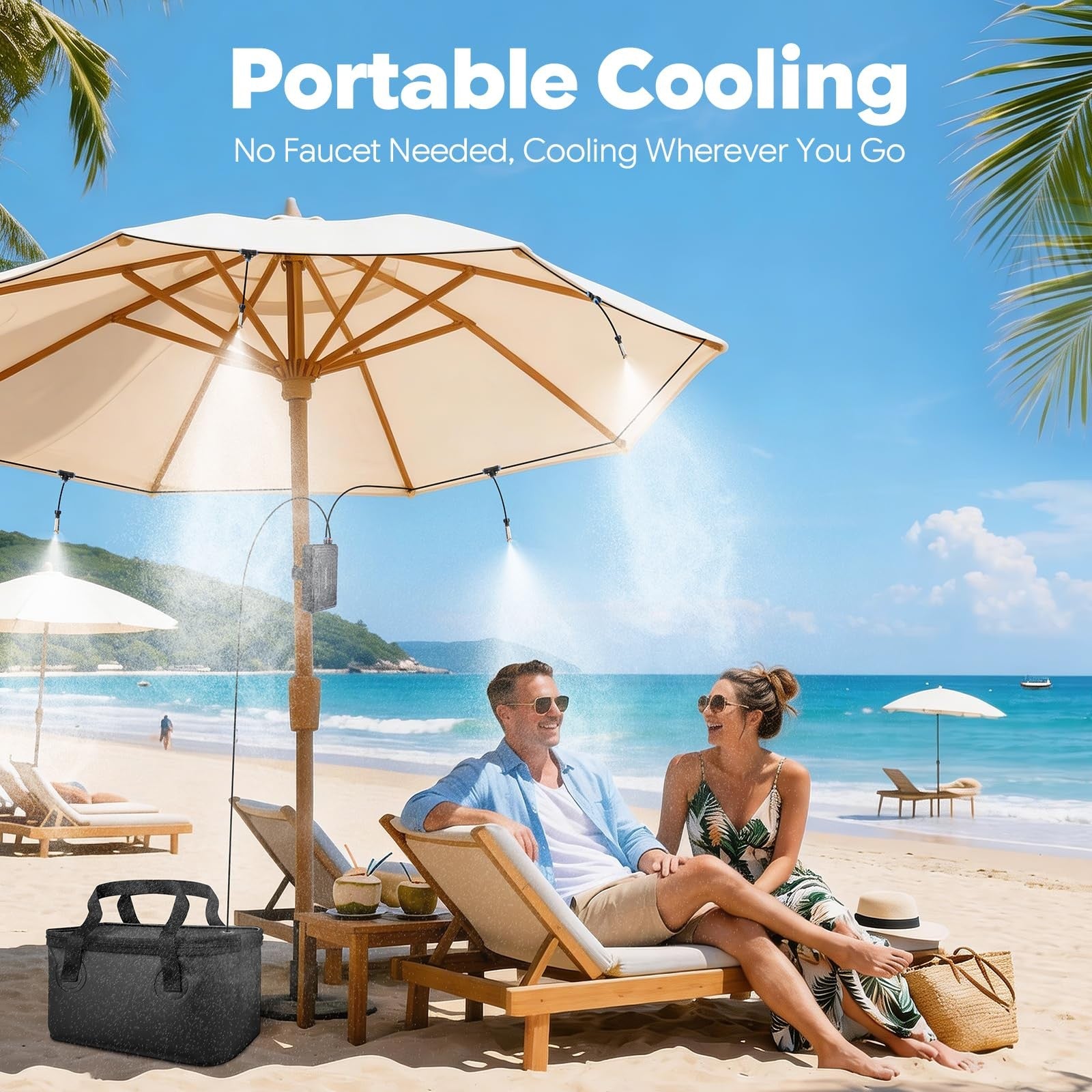 Portable Misting System, 12,000Mah Pump