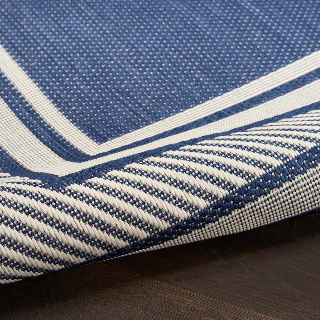 Home Horizon Indoor/Outdoor Navy 9' X 12' Area Rug - Easy Clean, Non Shedding, Bed Room, Living Room, Dining Room, Kitchen (9' X 12')