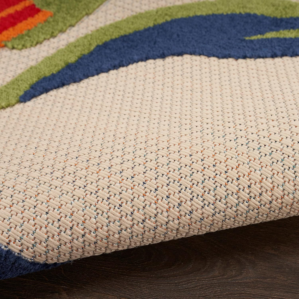 Home Aloha Multicolor 2'3" X 8' Area Rug - Easy Clean, Non Shedding, Bed Room, Living Room, Dining Room, Kitchen (8' Runner)