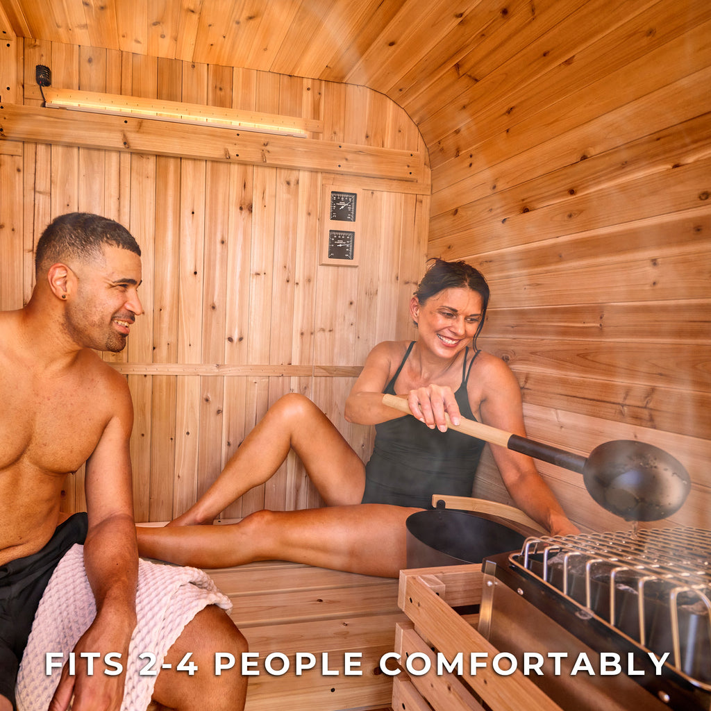 Lennon Outdoor Cube Sauna - 2-4 Person