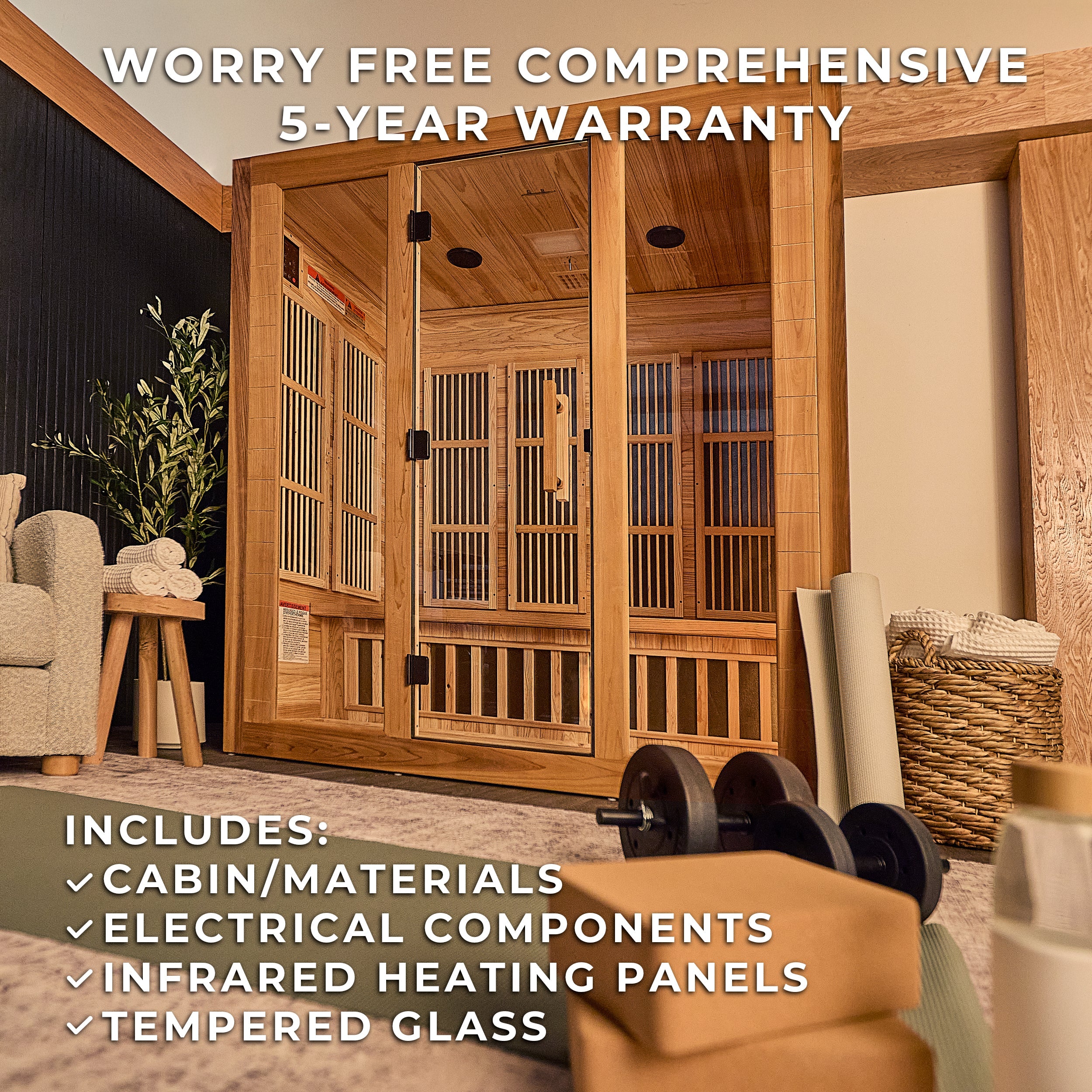 Rylan Indoor Infrared Sauna - 4 Person