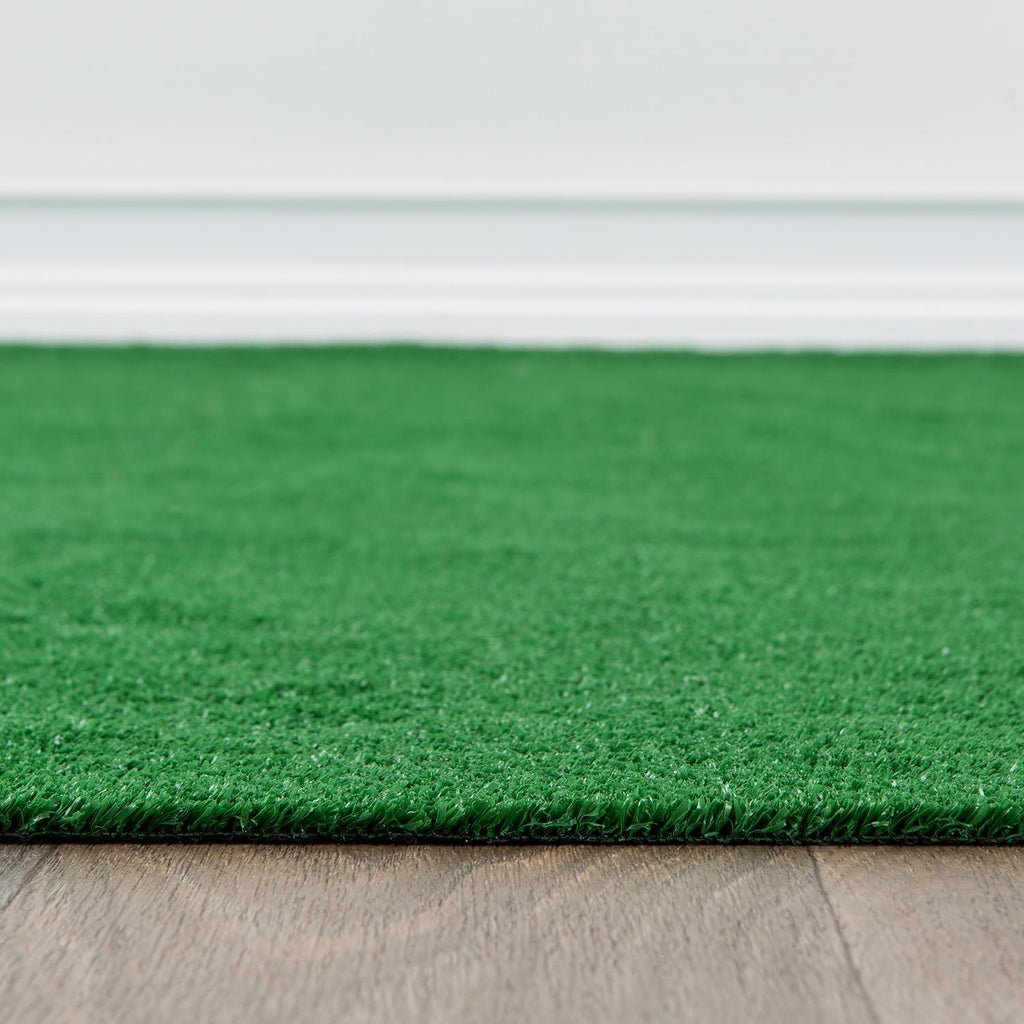 Turf Patio Deck Outdoor Indoor Non-Shedding Area Rug Green 4' X 6'