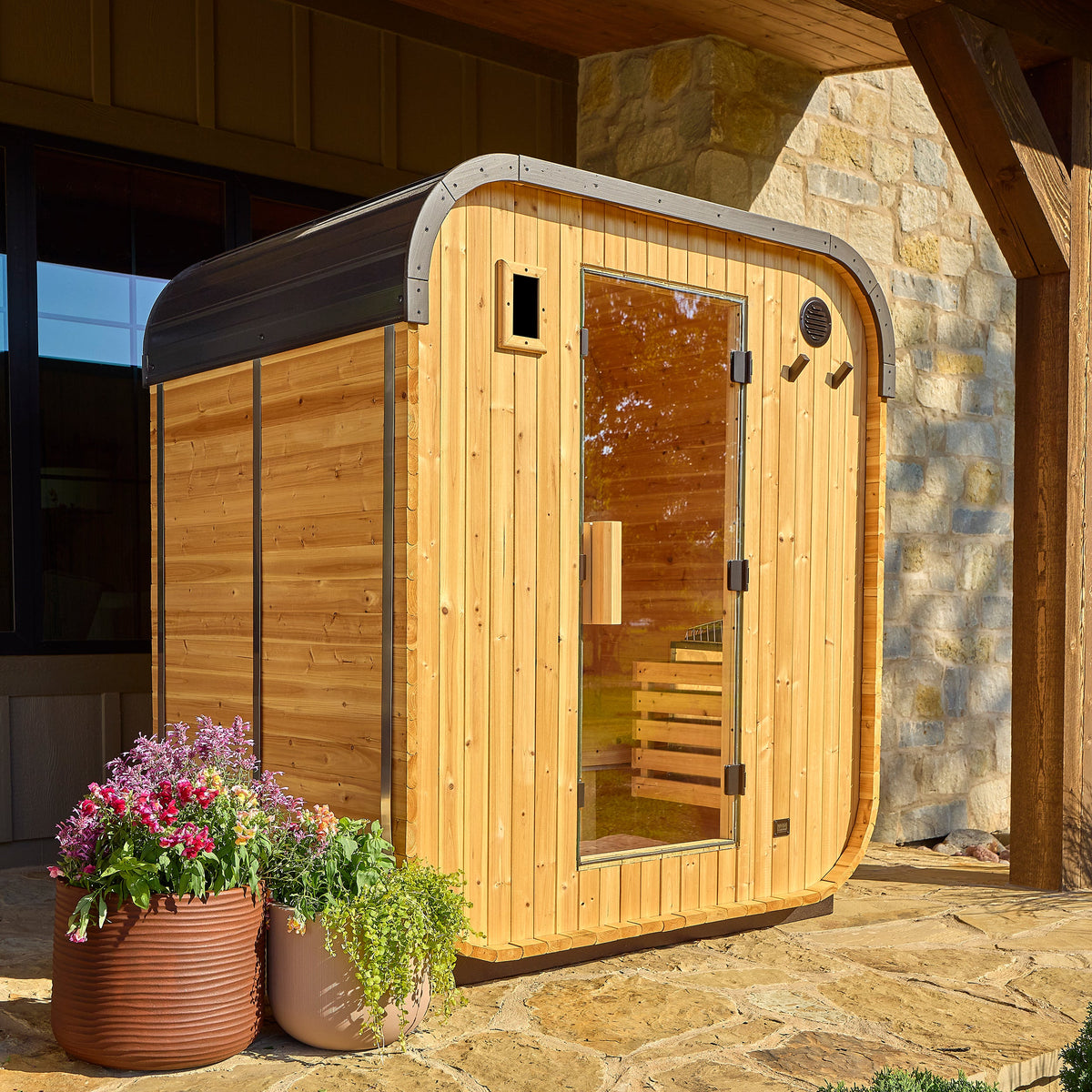 Lennon Outdoor Cube Sauna - 2-4 Person
