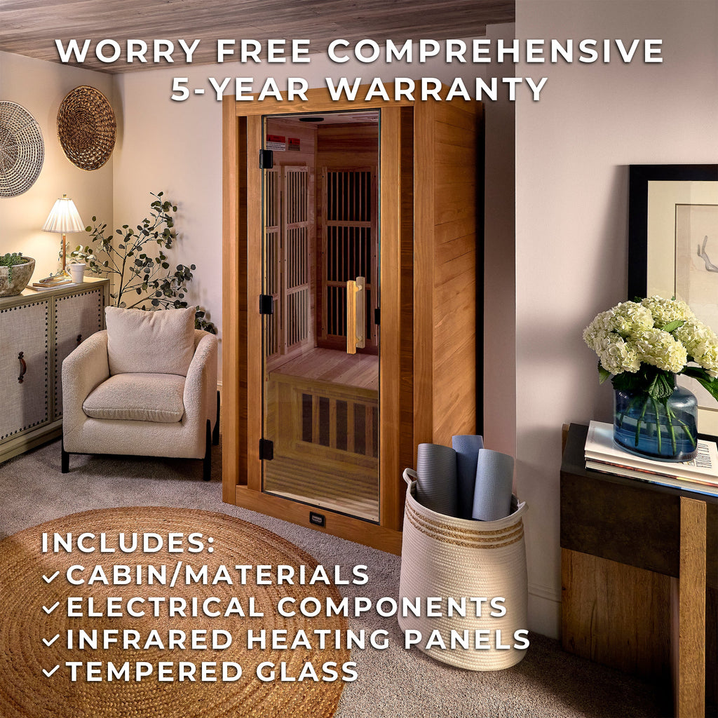 Rylan Indoor Infrared Sauna - 1 Person